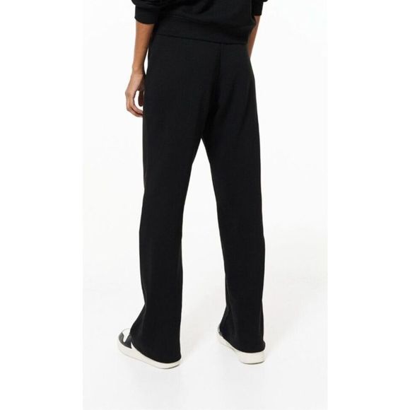 H&M 1128433 001 Womens Sz XL Black Basics Divided Straight-Cut Sweatpant Joggers - Picture 7 of 7